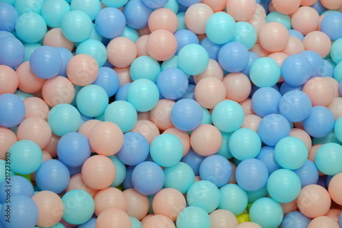 Colorful kids ball pit or ball pool playground for children