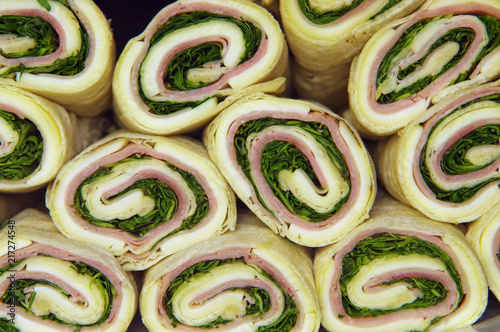 rolls of arrotolata, italian traditional food photo