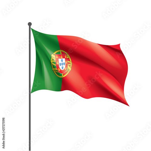 Portugal flag  vector illustration on a white background