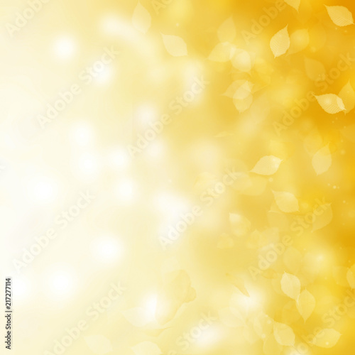 Yellow bokeh abstract background blur