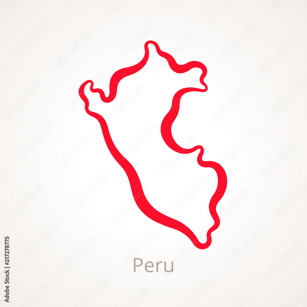Peru - Outline Map