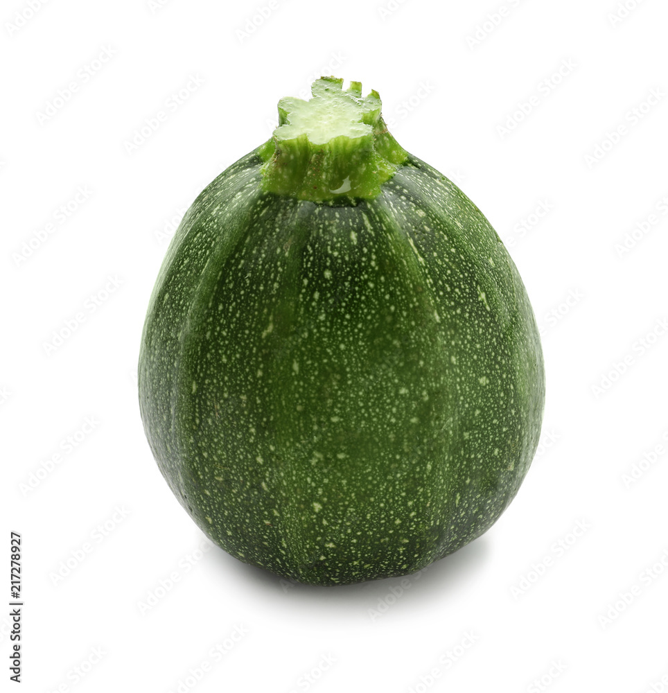 Ripe zucchini on white background Ripe zucchini on white background