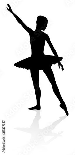 Ballet Dancer Dancing Silhouette