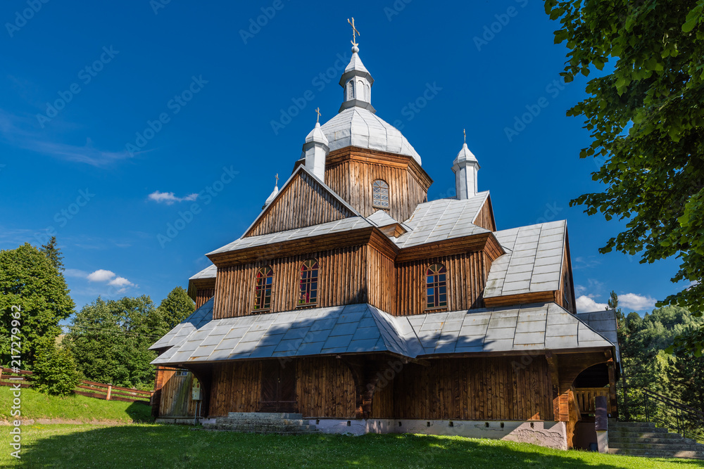 Griechisch-katholische Kirche St. Nicholas in Hoszów, Bieszczady; Polen