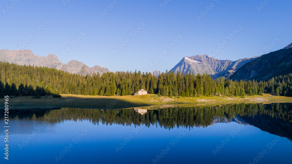 Palù lake in Valmalenco, alpine lake in Valtellina. Palù lake in Valmalenco, alpine lake in Valtellina.