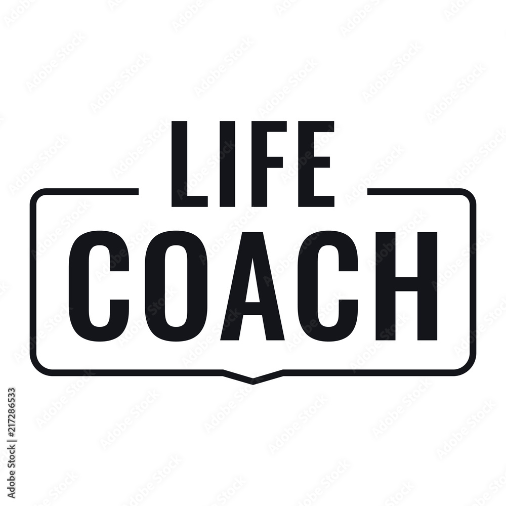 Life coach. Badge, stamp. Vector illustration on white background. Life coach. Badge, stamp. Vector illustration on white background.