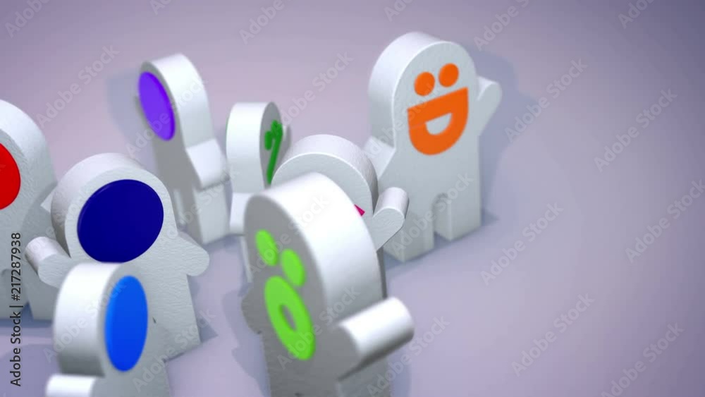 A hilarious 3d rendering of smiling toy figures standing in a circle and revolving on a round stand happily. They have bright red and orange mouths and raise their hands cheerfully. A hilarious 3d rendering of smiling toy figures standing in a circle and revolving on a round stand happily. They have bright red and orange mouths and raise their hands cheerfully.