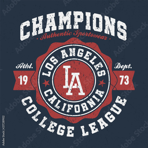 Los Angeles Champions - Tee Design For Printing