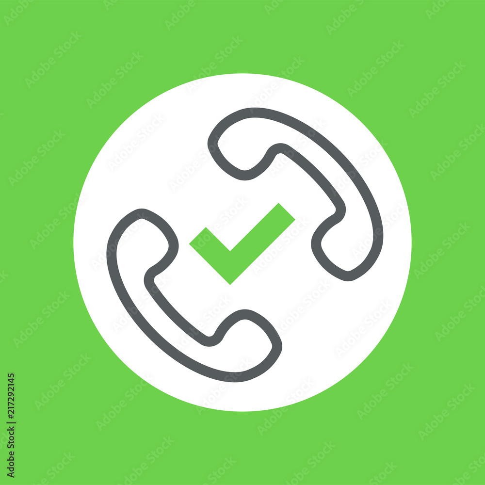 Good connection vector illustration.handset symbol Good connection vector illustration.handset symbol