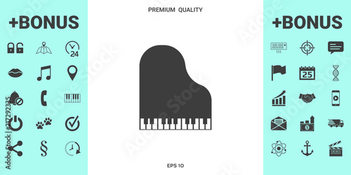 Grand piano icon