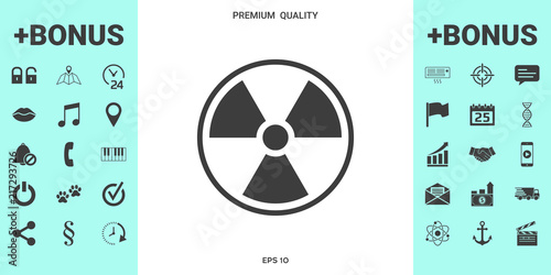 Ionizing radiation icon