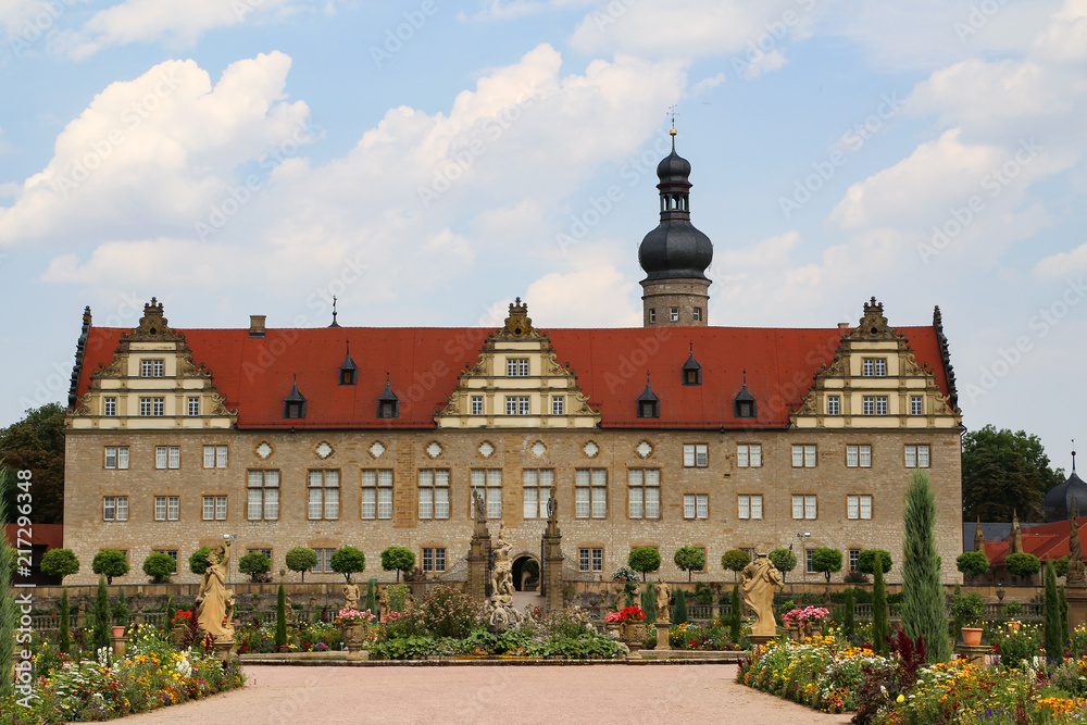 Fototapeta premium Castle and Castle Garden Weikersheim (Germany) / fragments