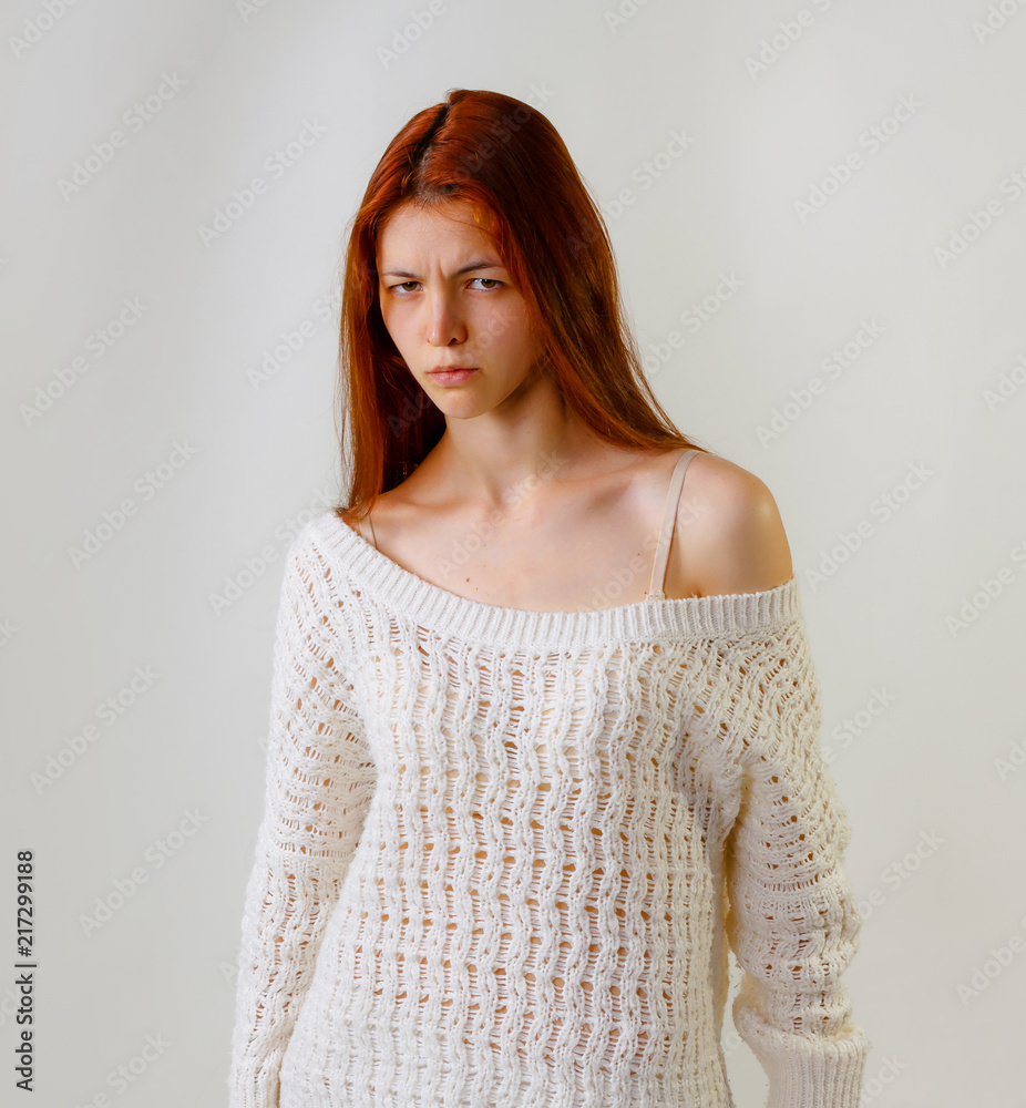 redhead sweater