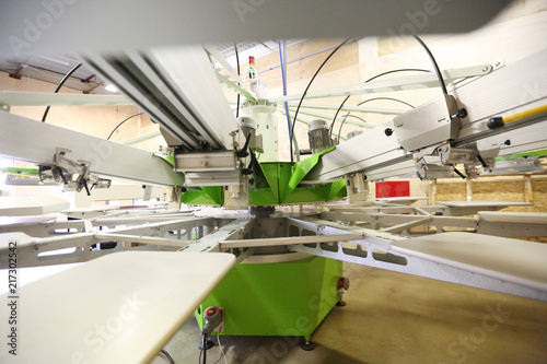 screen printer in factory
