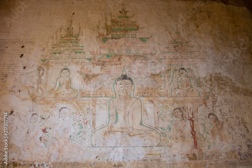 Ruined Buddha story painting