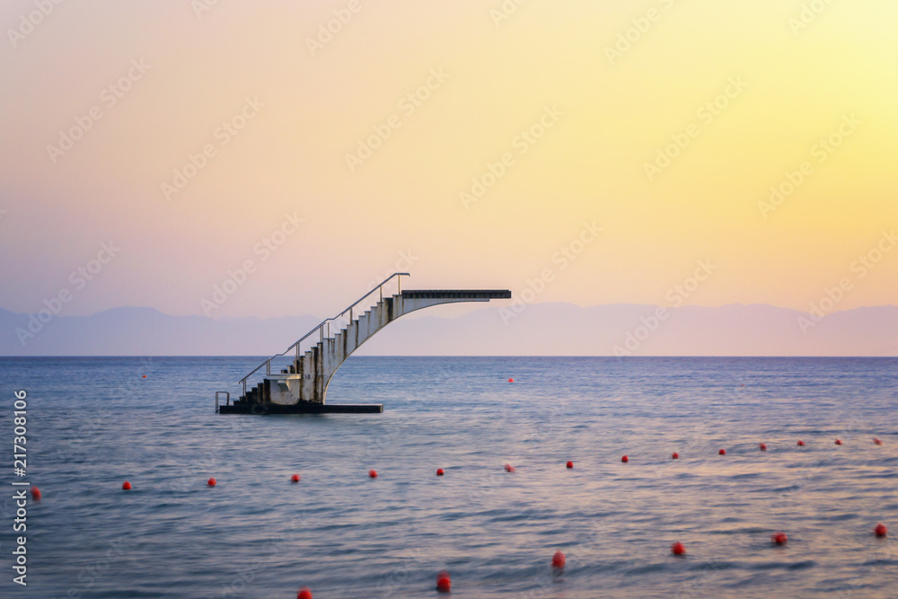 Rhodes Diving Platform Sunrise - Greece