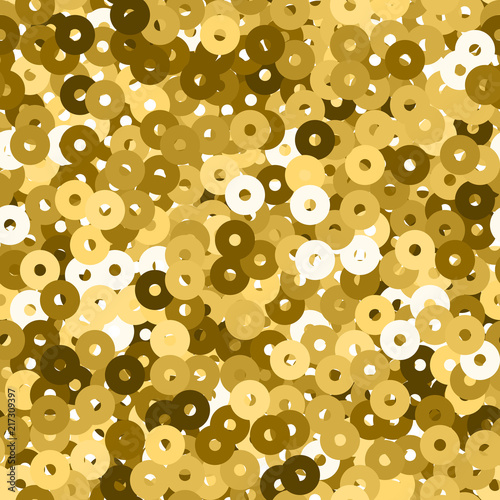 Glitter seamless texture. Admirable gold particles. Endless pattern made of sparkling sequins. Aweso