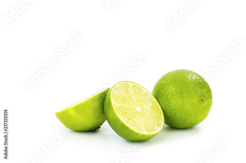 lime cut on a white background 7
