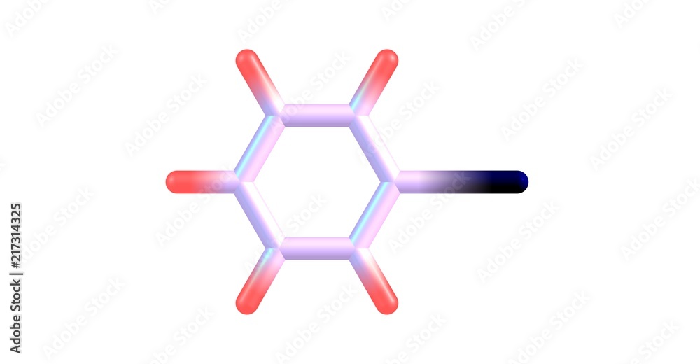 Iodobenzene molecular structure isolated on white Iodobenzene molecular structure isolated on white