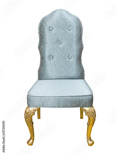 Stylish chair isolated on white background. Clipping path.