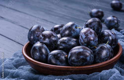 Wallpaper Mural Garden plums in bowl Torontodigital.ca