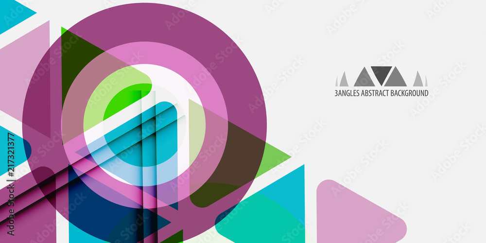 Obraz premium Geometric colorful abstract background