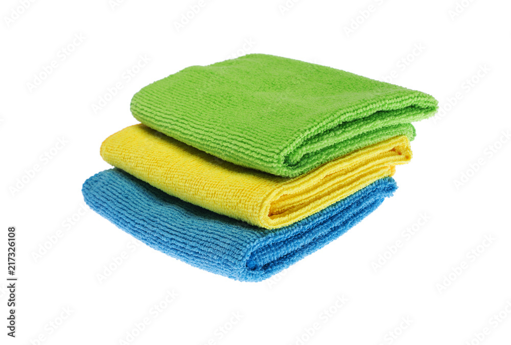 Terry towels for cleaning. You can see the texture of the fabric. Terry towels for cleaning. You can see the texture of the fabric.