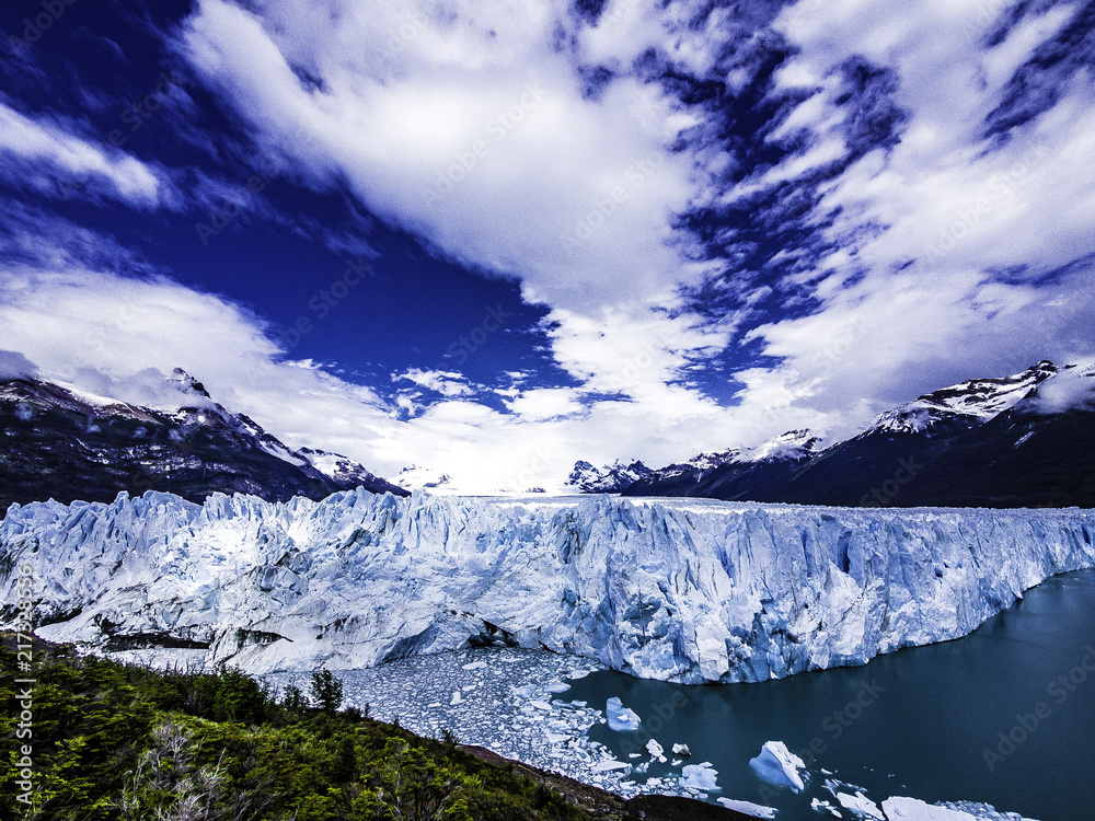 Scenic landscape in Perito Moreno Glacier Argentina
