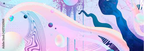 Abstract Fluid creative templates, cards, color covers set. Geometric design, liquids, shapes. Trendy vector collection. Pastel and neon design, geometric fluid graphic shape, in vector background.