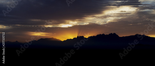 Sunrise over the Organ Mountains photo