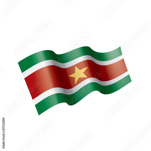 Free Download Suriname flag, vector illustration on a white background - GFXLoad