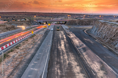 Newly Asphalted Road Panoramic