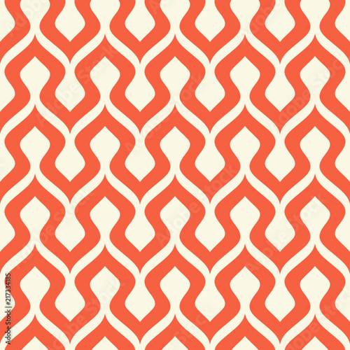 Seamless wavy vector pattern. Modern geometric texture.