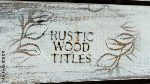 Rustic Wood Titles