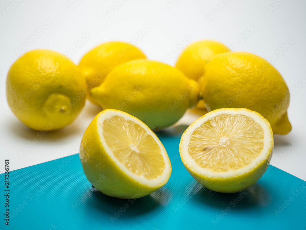 Fresh ripe lemons. Isolated on white background. with clipping path Fresh ripe lemons. Isolated on white background. with clipping path