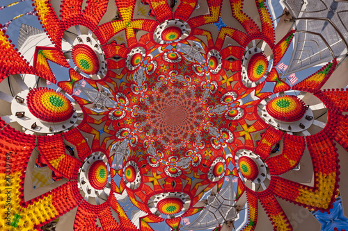 Wallpaper Mural Kaleidoscopic Pattern of a Funfair Torontodigital.ca