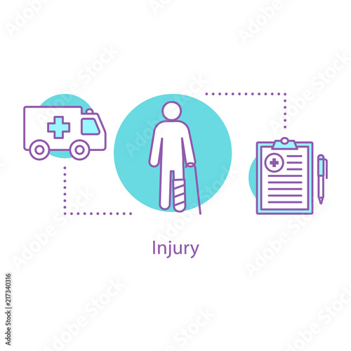 Injury concept icon