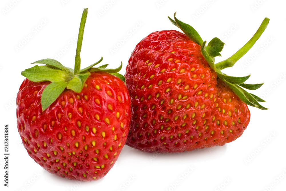 Strawberries isolated on white. Strawberries isolated on white.