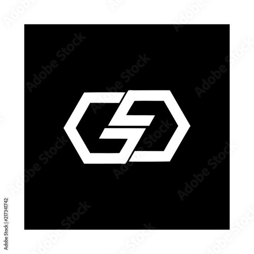 GG, GSG, SGG, CSG initial letter simple company logo