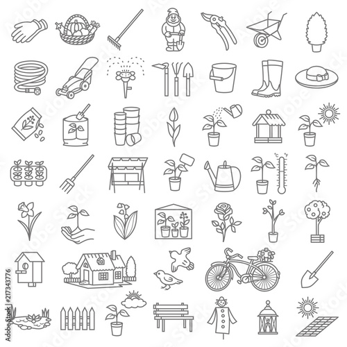 Garden icon tool set