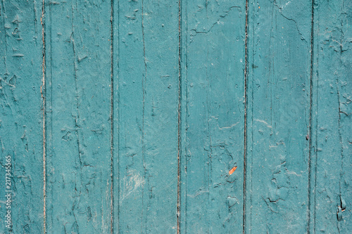 Holzbalken grün blau lackiert vintage