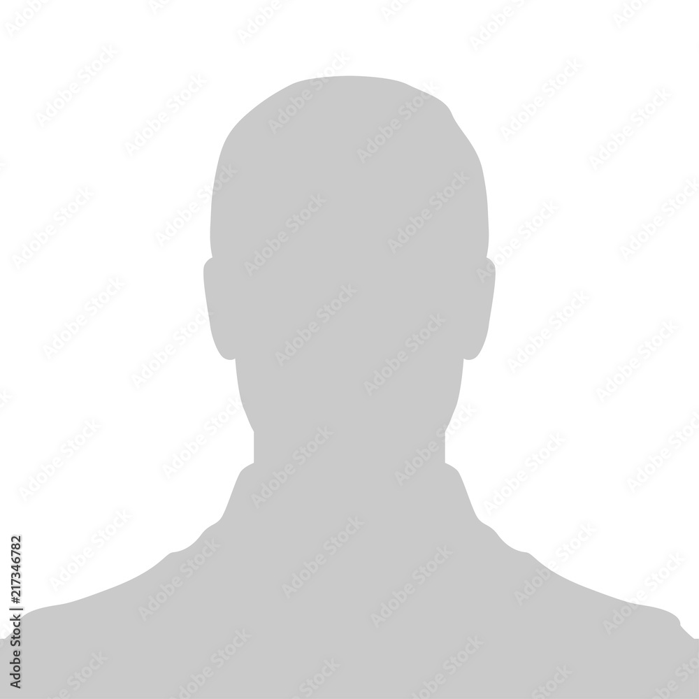 Profile Placeholder image. Gray silhouette no photo