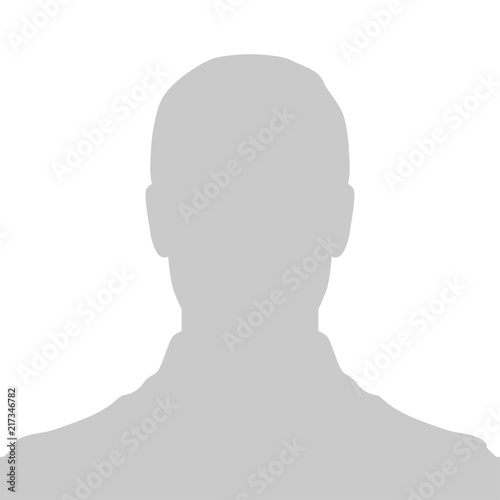 Profile Placeholder image. Gray silhouette no photo photo