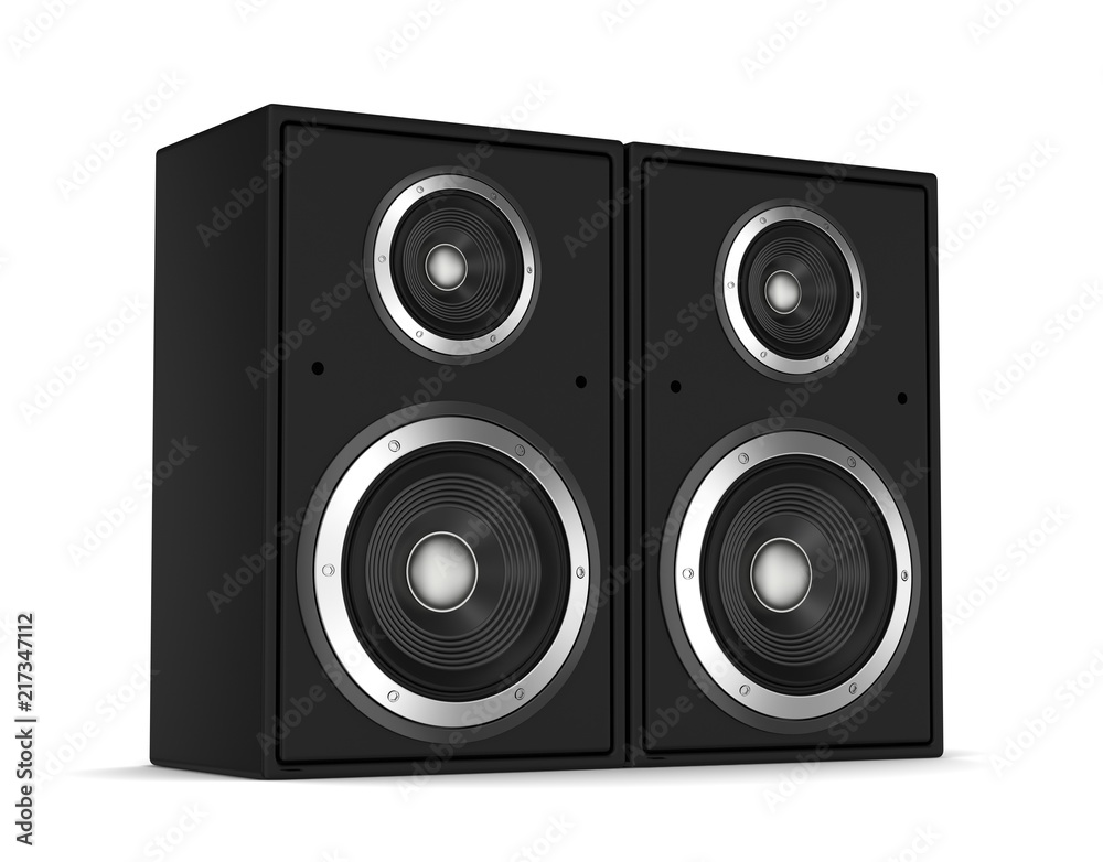 speaker concept 3d illustration