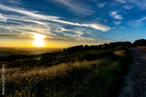 Sunsets above the english countryside. © John