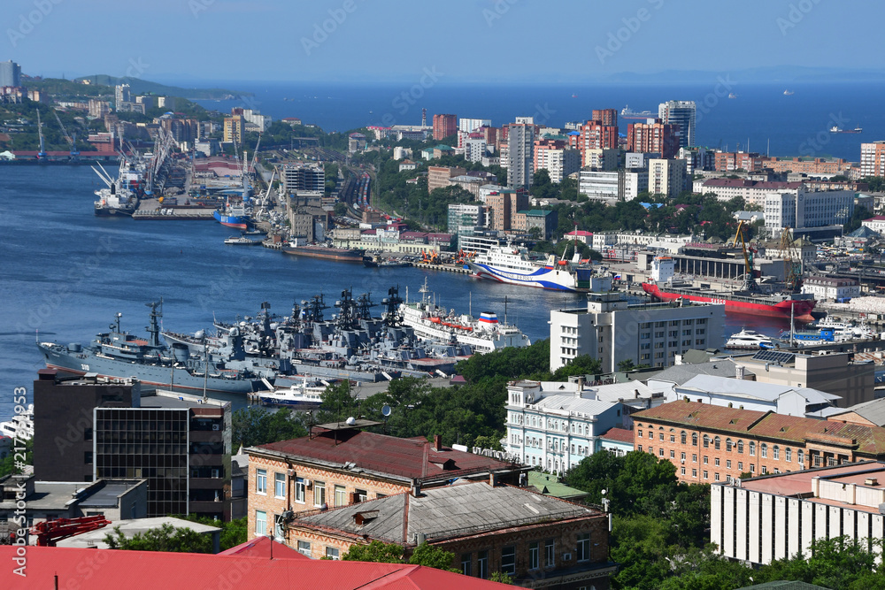 Russia. View of the summer Vladivostok 