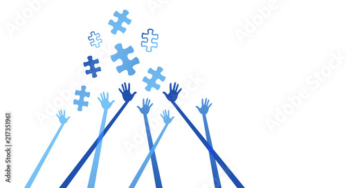 mani, braccia, puzzle, soluzioni, l