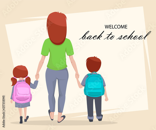 Welcome Back to School poster or flyer
