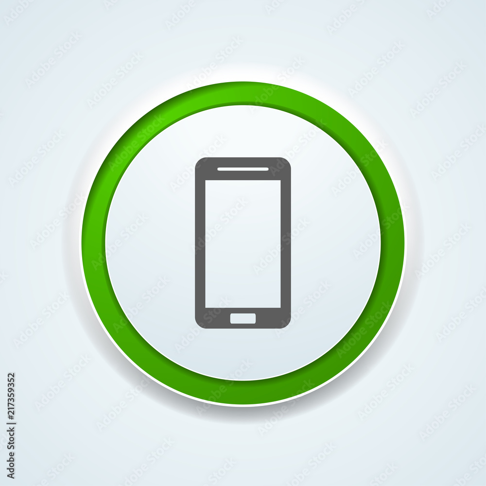 Mobile Phone button illustration Mobile Phone button illustration