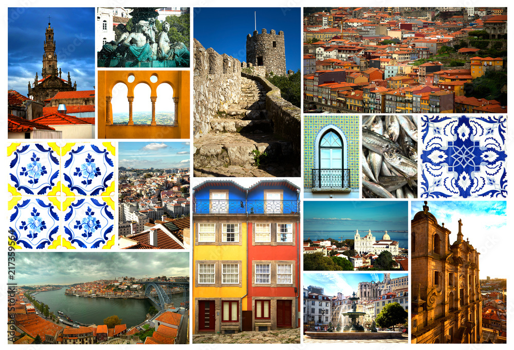 Collage of Portugal in Europe